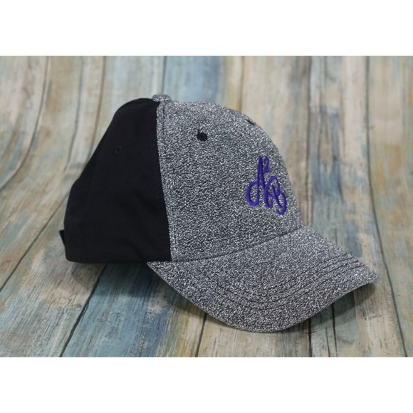 KBethos Ponytail Caps Women's Silver Glitter Hook & Loop Back NEW - Picture 2 of 9